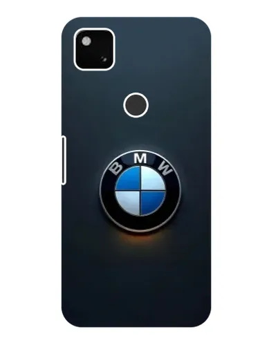 Чехол для Google Pixel 4a с картинкой «Логотип BMW — минимализм»