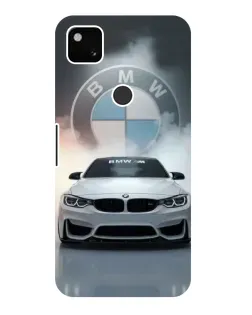 Чохол для Google Pixel 4a з картинкою «BMW в білому диму»