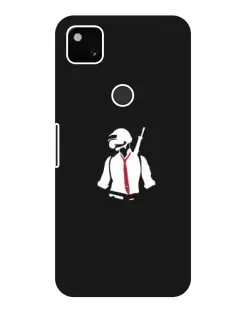 Чехол для Google Pixel 4a с картинкой «PUBG — силуэт воина»