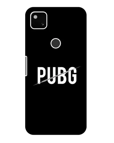 Чехол для Google Pixel 4a с картинкой «PUBG — белый логотип»