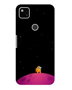 Чехол для Google Pixel 4a с картинкой «Одинокий герой на планете»