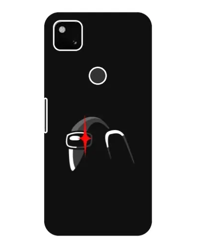 Чехол для Google Pixel 4a с картинкой «Among Us шлем»