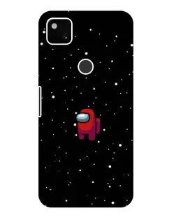 Чехол для Google Pixel 4a с картинкой «Красный Among Us»