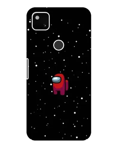 Чехол для Google Pixel 4a с картинкой «Красный Among Us»