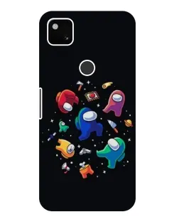 Чехол для Google Pixel 4a с картинкой «Among Us космос»