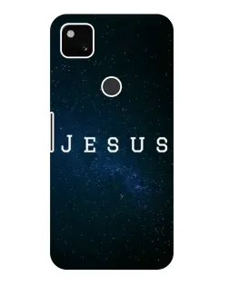 Чехол для Google Pixel 4a с картинкой «Звездное небо Jesus»