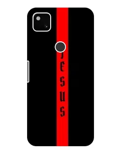 Чехол для Google Pixel 4a с картинкой «Красная линия веры»