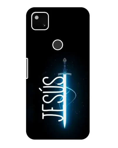 Чехол для Google Pixel 4a с картинкой «Меч Духа Jesus»