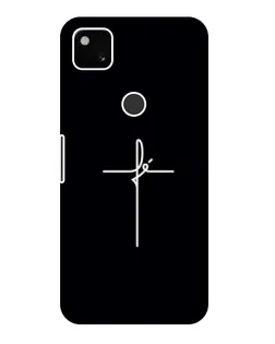 Чехол для Google Pixel 4a с картинкой «Тонкий крест»