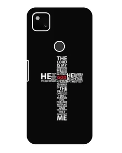 Чехол для Google Pixel 4a с картинкой «Текстовый крест»