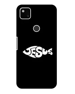 Чехол для Google Pixel 4a с картинкой «Рыба Jesus»