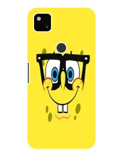 Чехол для Google Pixel 4a с картинкой «Минималистичный Спанч Боб»