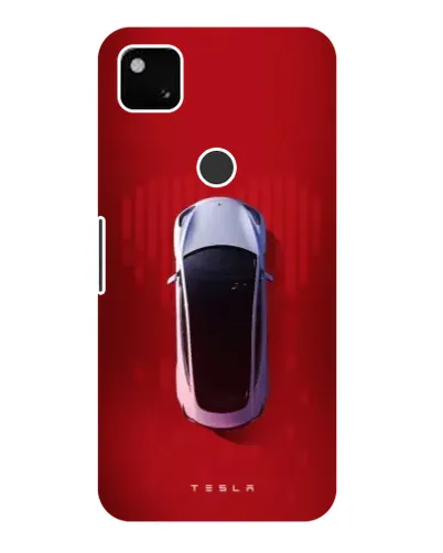 Чохол для Google Pixel 4a з картинкою «Tesla Top View»