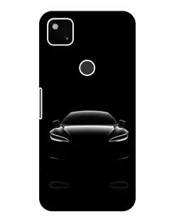 Чехол для Google Pixel 4a с картинкой «Силуэт Tesla Night»