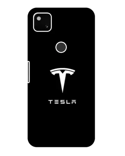 Чохол для Google Pixel 4a з картинкою «Tesla White Logo»