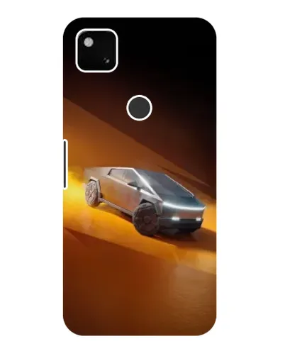 Чохол для Google Pixel 4a з картинкою «Cybertruck у пустелі»