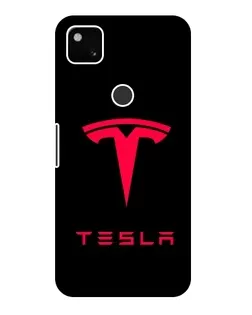 Чохол для Google Pixel 4a з картинкою «Tesla Red Logo»