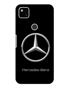 Чехол для Google Pixel 4a с картинкой «Mercedes Silver Logo»