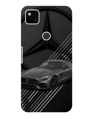 Чехол для Google Pixel 4a с картинкой «Mercedes AMG — графика»