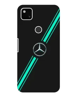 Чехол для Google Pixel 4a с картинкой «Спортивные линии Mercedes»