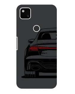 Чехол для Google Pixel 4a с картинкой «Задняя часть Audi — арт»