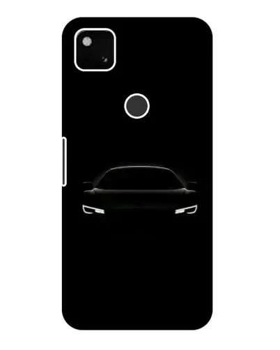Чехол для Google Pixel 4a с картинкой «Взгляд Audi в темноте»