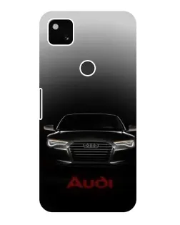 Чехол для Google Pixel 4a с картинкой «Audi — градиентный контур»