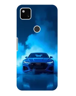 Чехол для Google Pixel 4a с картинкой «Audi — голубая энергия»