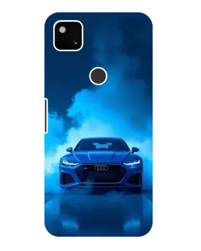 Чехол для Google Pixel 4a с картинкой «Audi — голубая энергия»