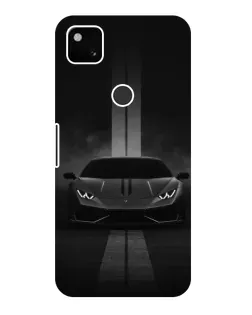 Чехол для Google Pixel 4a с картинкой «Lamborghini симметрия дорог»