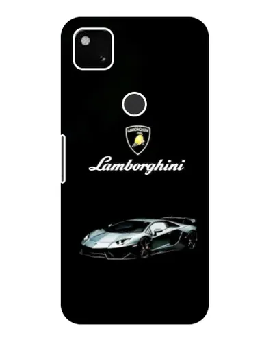 Чехол для Google Pixel 4a с картинкой «Логотип Lamborghini классика»