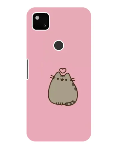 Чехол для Google Pixel 4a с картинкой «Pusheen сердце»
