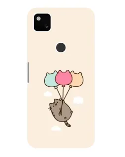 Чехол для Google Pixel 4a с картинкой «Пушин на шариках»