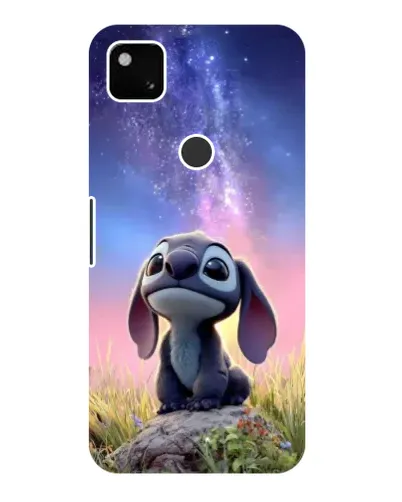 Чехол для Google Pixel 4a с картинкой «Стич на рассвете»