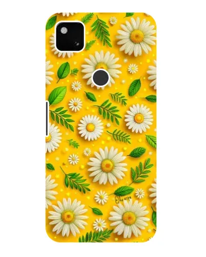 Чехол для Google Pixel 4a с картинкой «Ромашковое солнце»