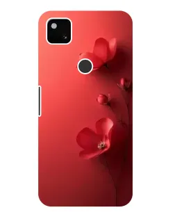 Чехол для Google Pixel 4a с картинкой «Маковые соцветия»