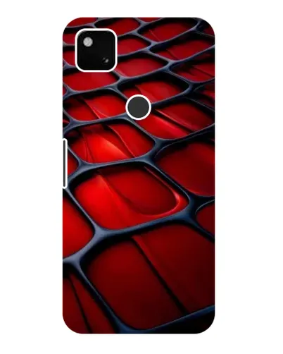 Чехол для Google Pixel 4a с картинкой «Красная глянцевая сетка»