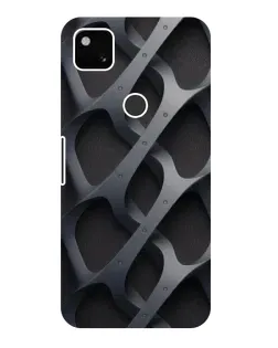 Чехол для Google Pixel 4a с картинкой «Объемное серое плетение»