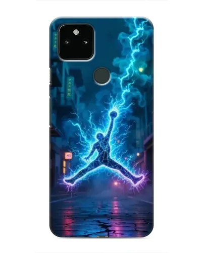 Чехол для Google Pixel 5 с картинкой «Jordan Gold Jumpman»