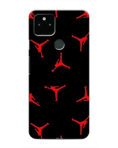 Чехол для Google Pixel 5 с картинкой «Jordan Red Pattern»