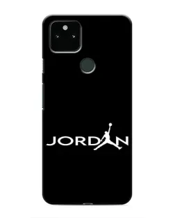 Чехол для Google Pixel 5 с картинкой «Jordan White Logo»