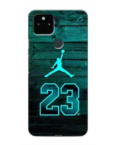 Чехол для Google Pixel 5 с картинкой «Jordan Cyan 23»