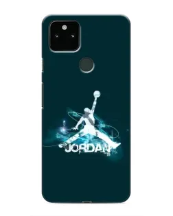 Чехол для Google Pixel 5 с картинкой «Jordan Blue Fire»