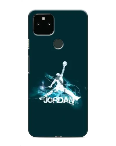 Чехол для Google Pixel 5 с картинкой «Jordan Blue Fire»