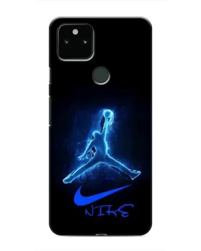 Чехол для Google Pixel 5 с картинкой «Jordan Neon Blue»