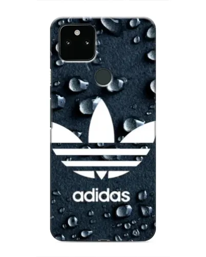 Чехол для Google Pixel 5 с картинкой «Adidas Trefoil Blue»
