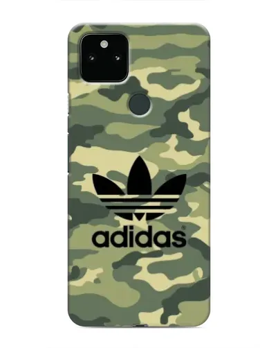 Чехол для Google Pixel 5 с картинкой «Милитари стиль Adidas»