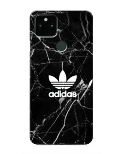 Чехол для Google Pixel 5 с картинкой «Белый мрамор Adidas»