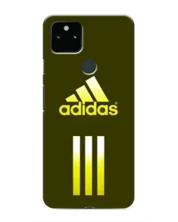Чехол для Google Pixel 5 с картинкой «Оливковый градиент Adidas»