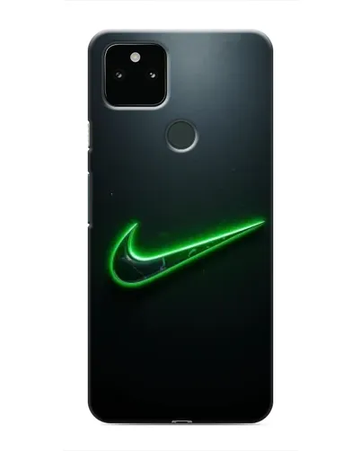 Чохол для Google Pixel 5 з картинкою «Неоновий контур Nike»